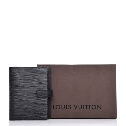 Louis Vuitton Epi Medium Ring Agenda Cover Black 8 of 8
