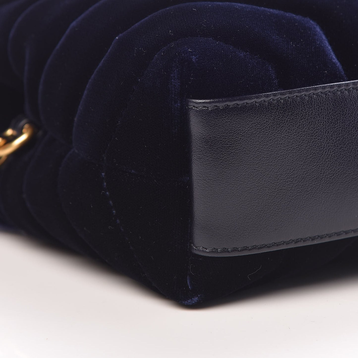 Velvet Y Quilted Monogram Toy Loulou Crossbody Bag Navy