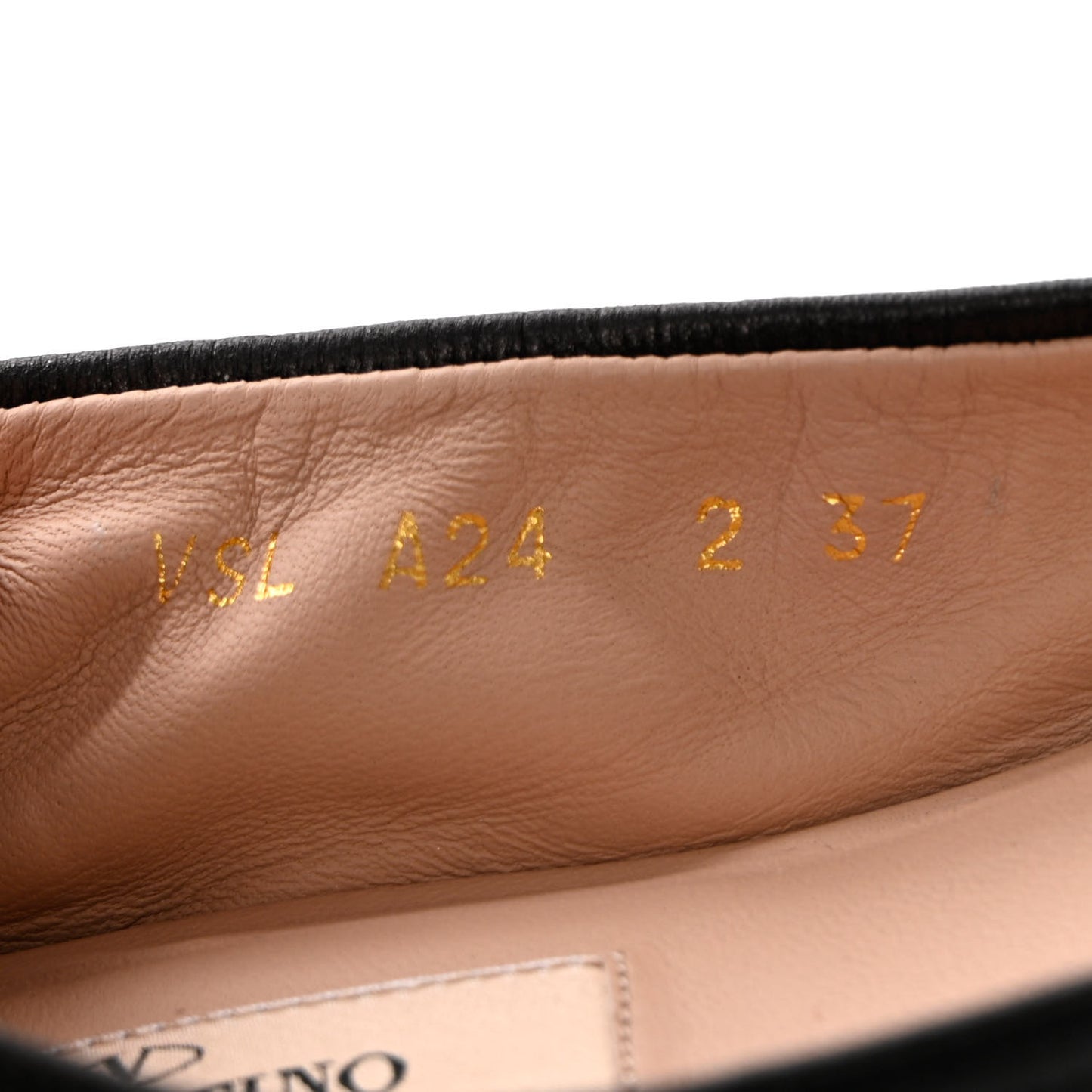Nappa Love Latch Ballerina Flats 37 Black