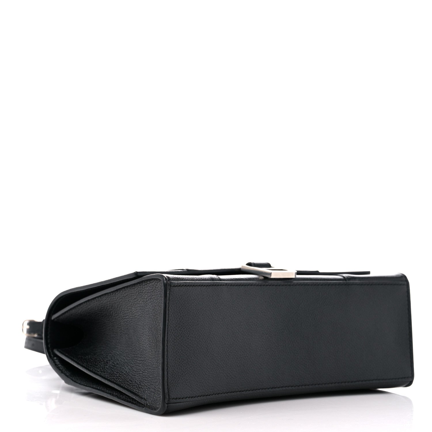 Balenciaga Grained Calfskin Medium Hourglass Top Handle Bag Black 4 of 10