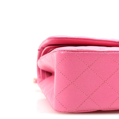 Chanel Caviar Quilted Medium Double Flap Pink 9 of 11