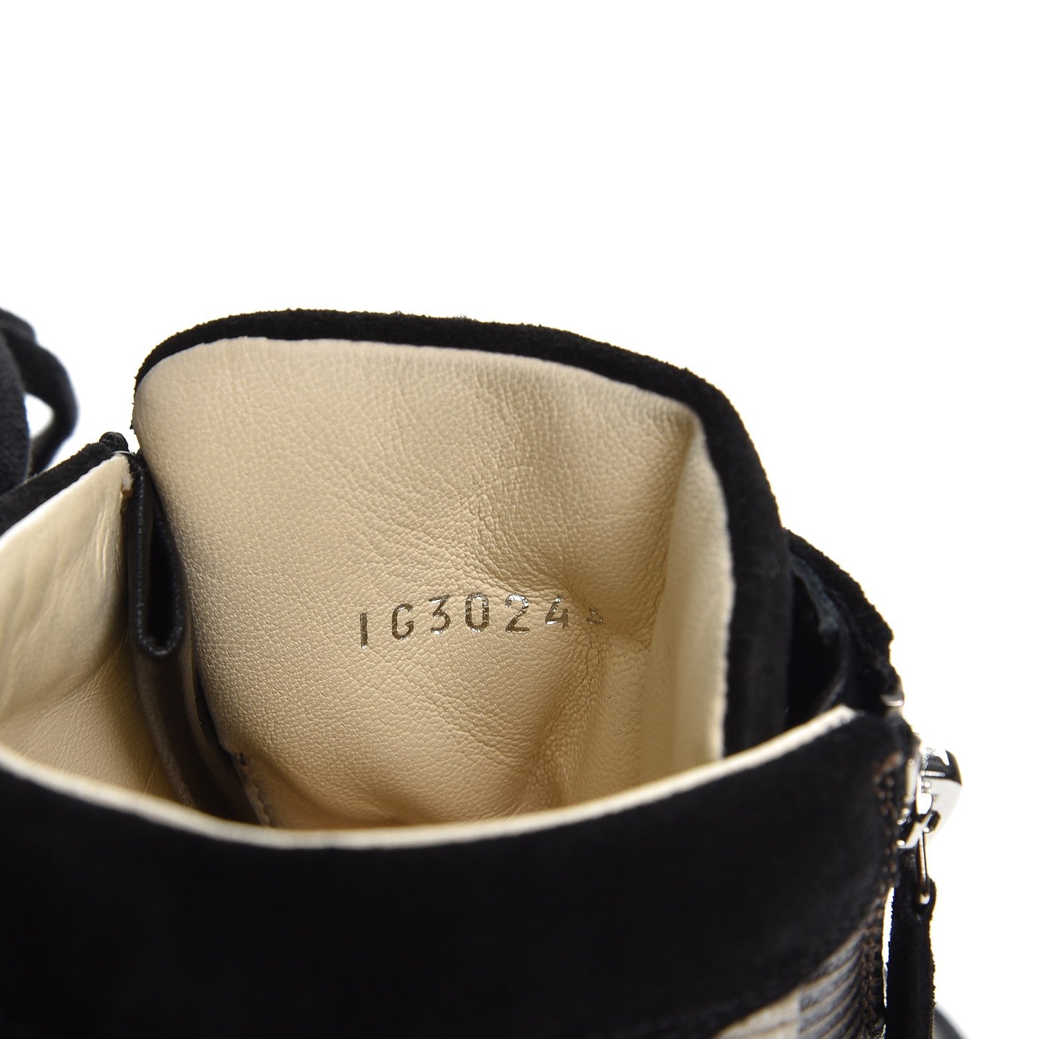 Chanel Canvas Suede CC Star Zipped High Top CC Sneakers 38 Black 6 of 9