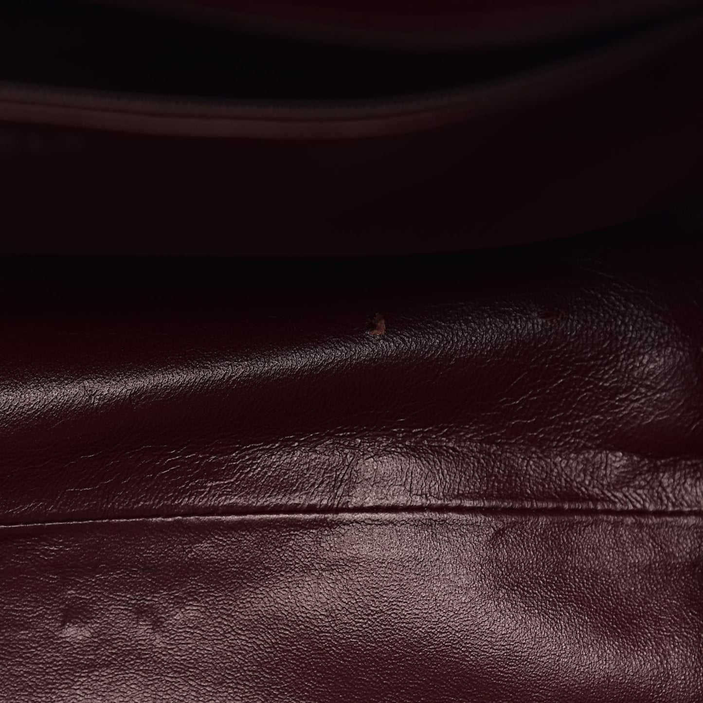 Caviar Quilted CC Timeless Bowler Burgundy