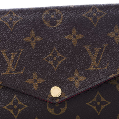 Louis Vuitton Monogram Pochette Felicie Chain Wallet Fuchsia 9 of 10