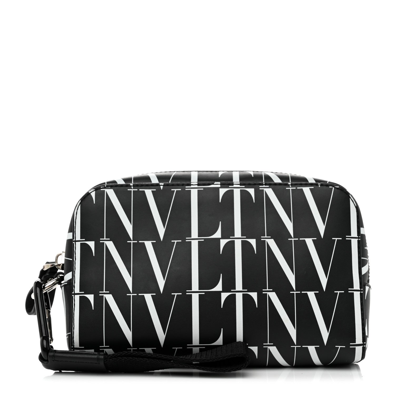 Valentino Garavani Calfskin VLTN Times Wash Bag Black White 1 of 6