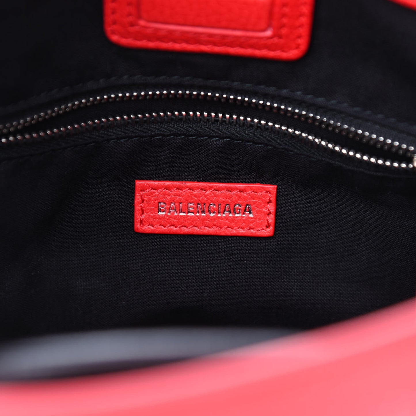 Calfskin Logo XXS Shopping Tote Red