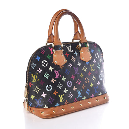 Louis Vuitton Monogram Multicolor Alma Black 3 of 12