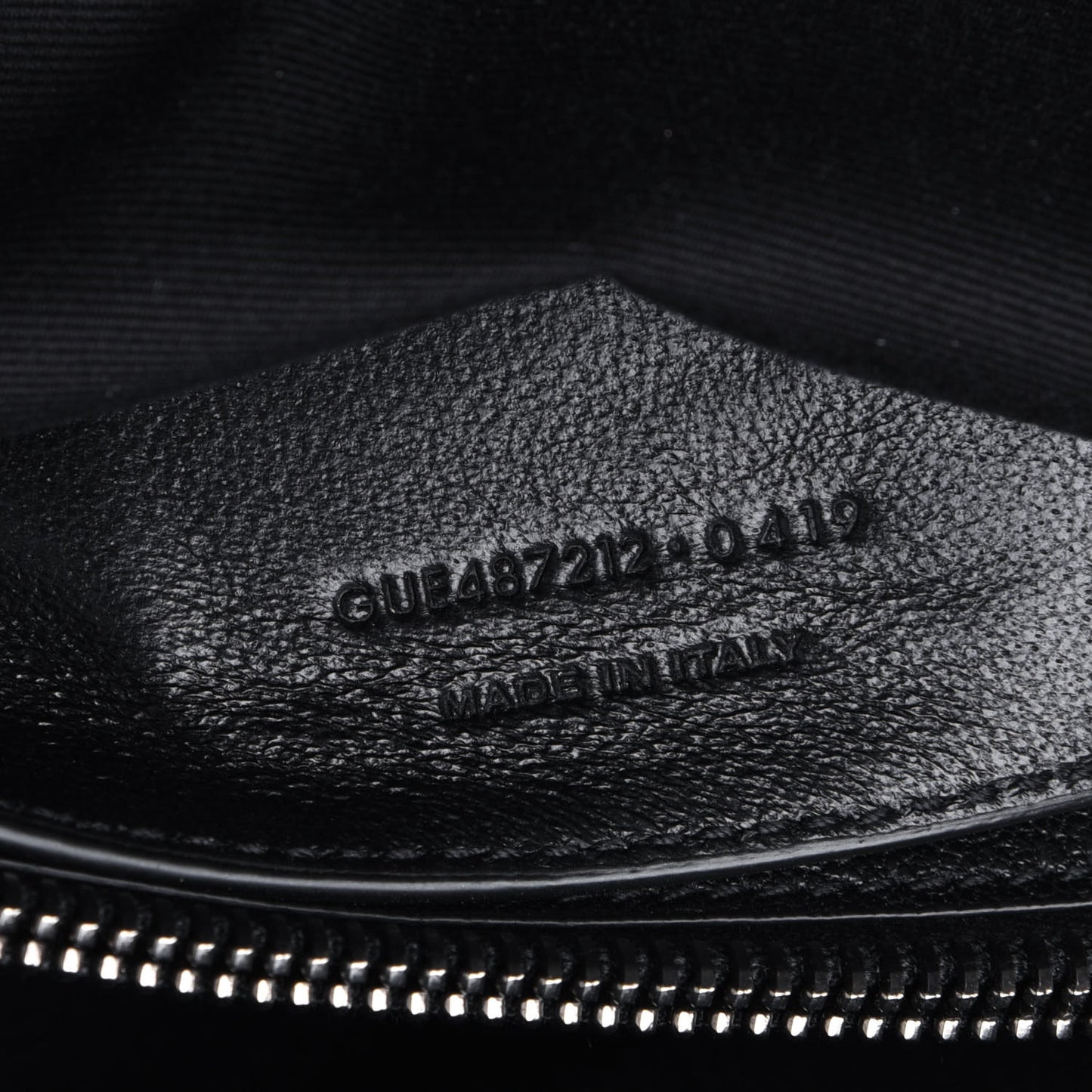 Sheepskin Matelasse Chevron Monogram Large College Satchel Black