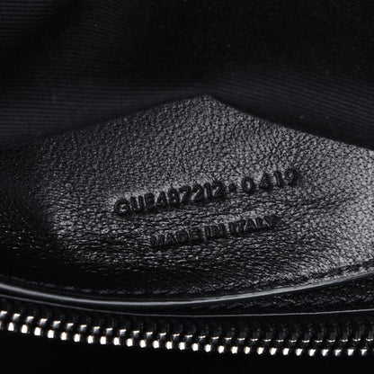 Saint Laurent Sheepskin Matelasse Chevron Monogram Large College Satchel Black 7 of 16