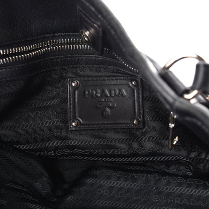 Prada Tessuto Nylon Zip Around Shoulder Bag Black 6 of 11