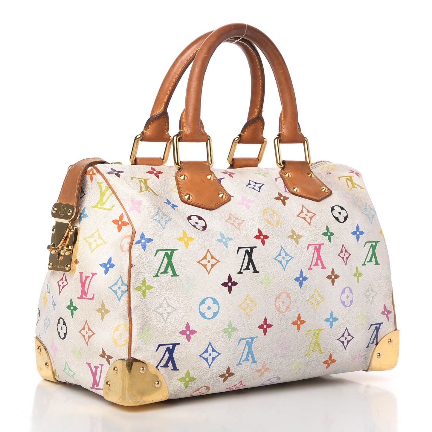 Monogram Multicolor Speedy 30 White