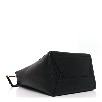 Celine Soft Grained Calfskin Sangle Bucket Bag Black 4 of 9