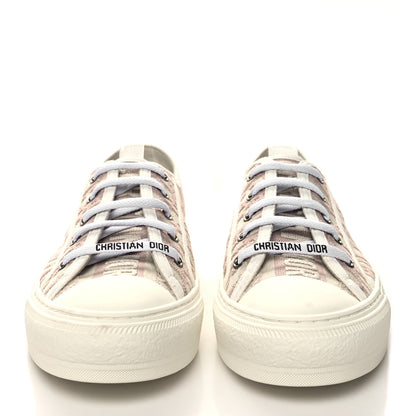 Christian Dior Canvas Oblique Walk'N'Dior Low Top Sneakers 39.5 Powder Nude 2 of 11