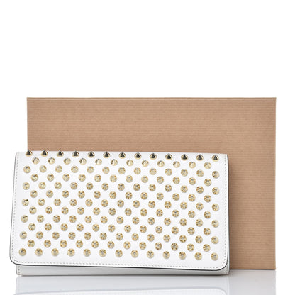 Christian Louboutin Calfskin Macaron Spiked Flap Wallet White 15 of 15