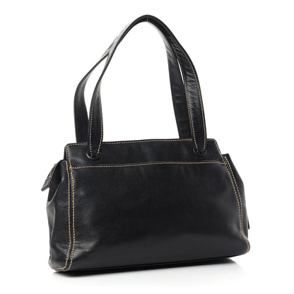 Chanel Caviar Stitched CC Shoulder Bag Black 3 of 10