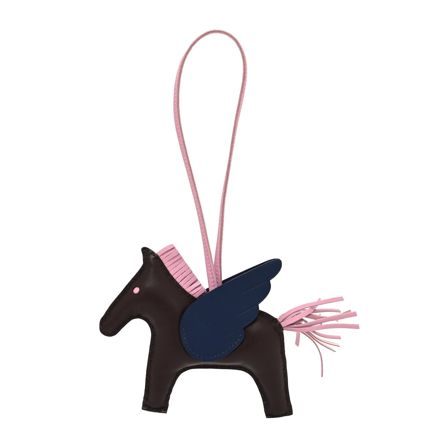 Milo Lambskin Grigri Rodeo Pegase Horse Bag Charm MM Rouge Sellier Mauve Sylvestre Bleu Saphir