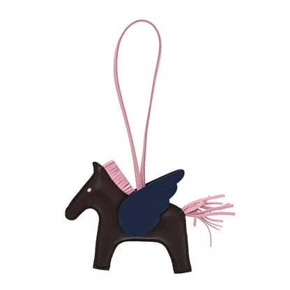 Hermes Milo Lambskin Grigri Rodeo Pegase Horse Bag Charm MM Rouge Sellier Mauve Sylvestre Bleu Saphir 1 of 4