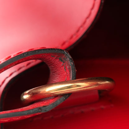 Louis Vuitton Epi Cluny Castillan Red 10 of 12