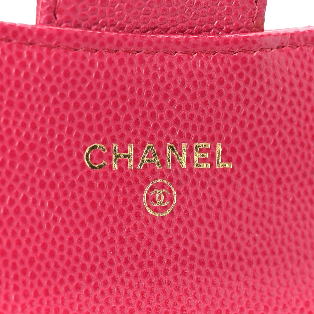 Chanel Caviar Quilted Flap Card Holder Wallet Dark Pink 7 of 12