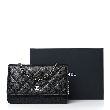 Chanel Caviar Quilted Wallet on Chain WOC Black 11 of 11