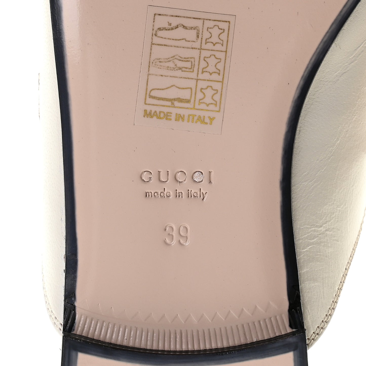 Goatskin Bee Star Embroidered Womens Princetown Slippers 39 Mystic White