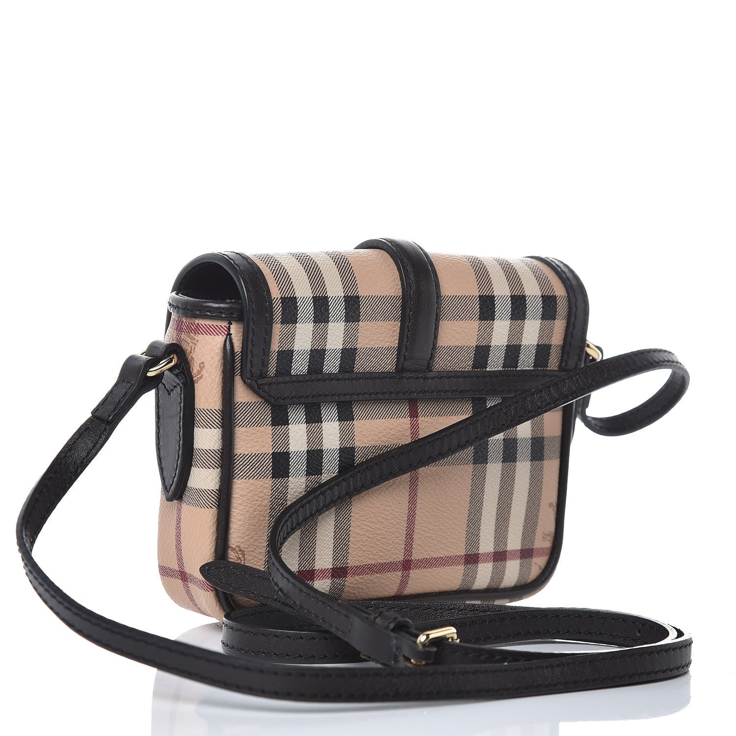 Burberry Haymarket Check Crossbody Black 3 of 9