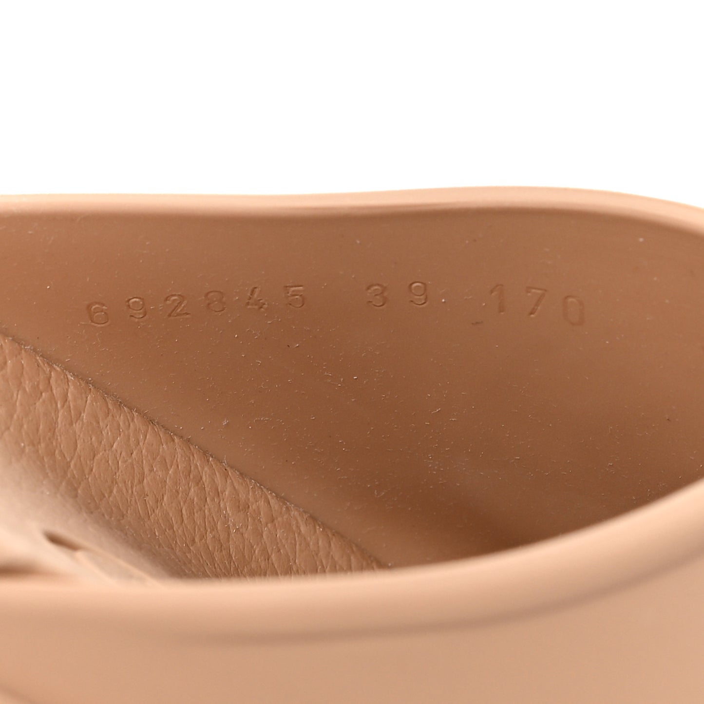 Soft Rubber Womens Interlocking G Platform 42mm Slide Sandals 39 Vintage Camel