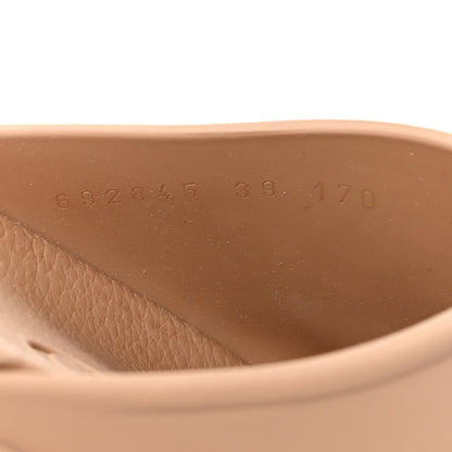 Gucci Soft Rubber Womens Interlocking G Platform 42mm Slide Sandals 39 Vintage Camel 9 of 9
