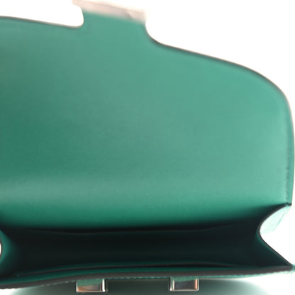 Hermes Epsom Enamel Constance Slim Wallet Vert Jade Bleu Brume 5 of 7