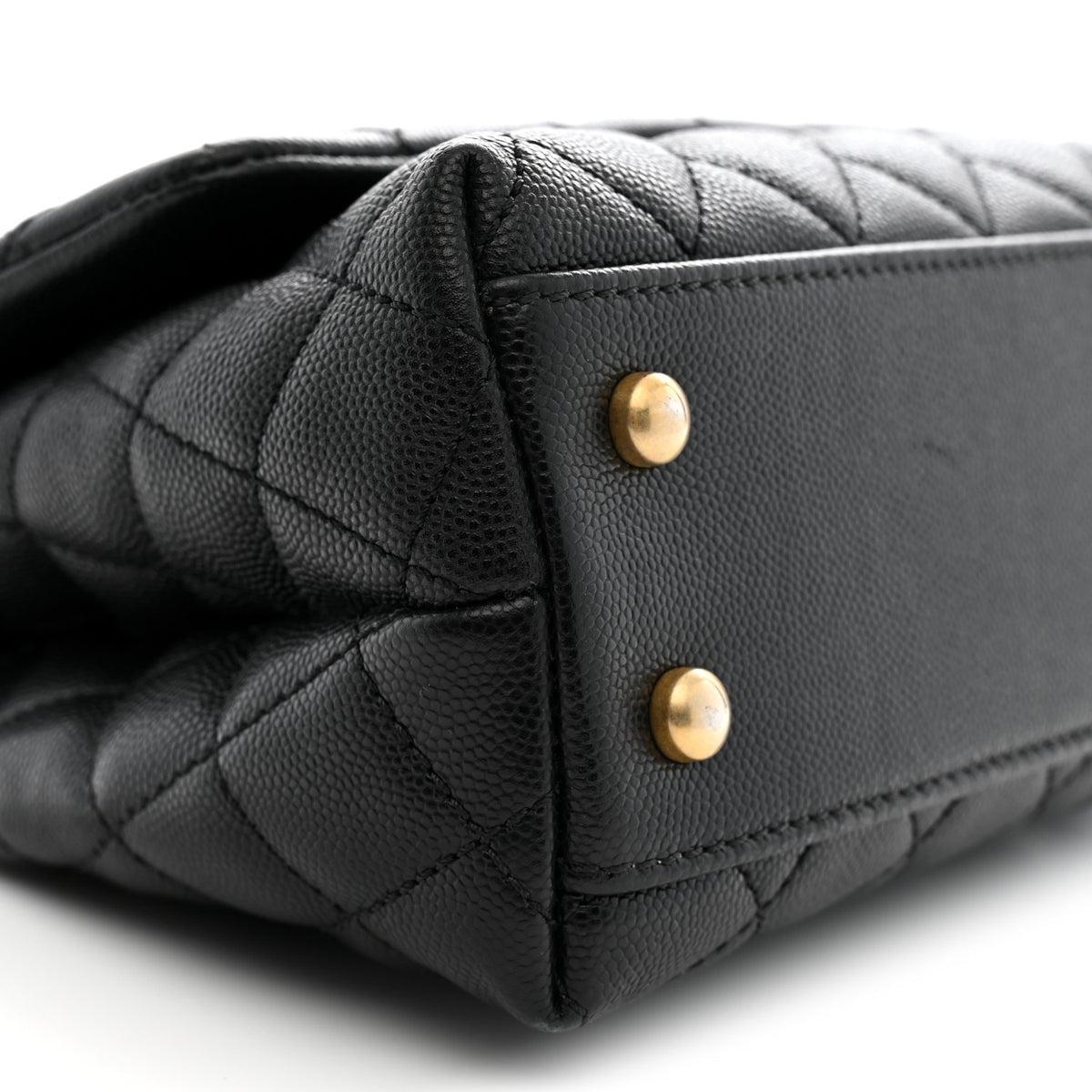 Chanel Caviar Quilted Mini Coco Handle Flap Black 9 of 10