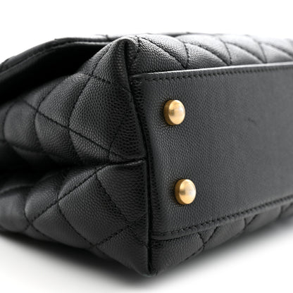 Chanel Caviar Quilted Mini Coco Handle Flap Black 9 of 10