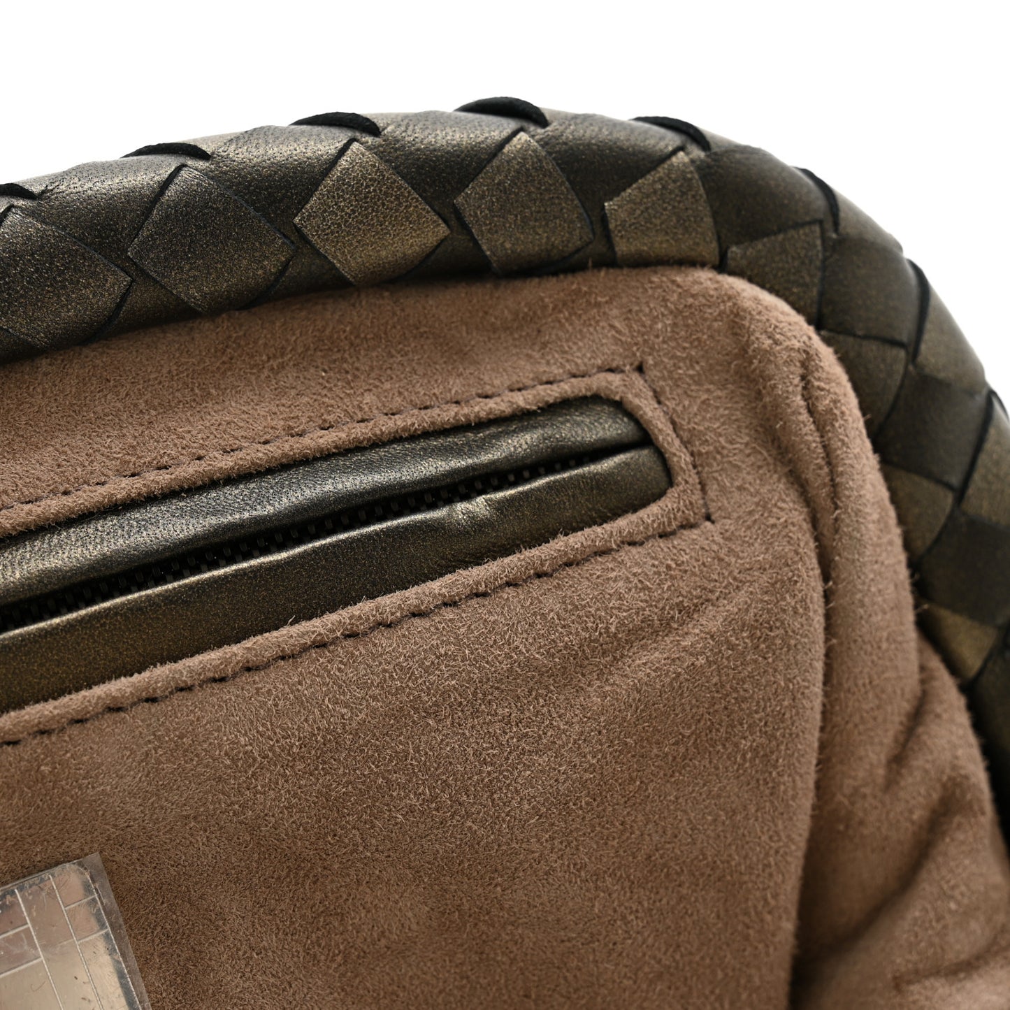 Nappa Intrecciato The Lauren 1980 Clutch Platinum