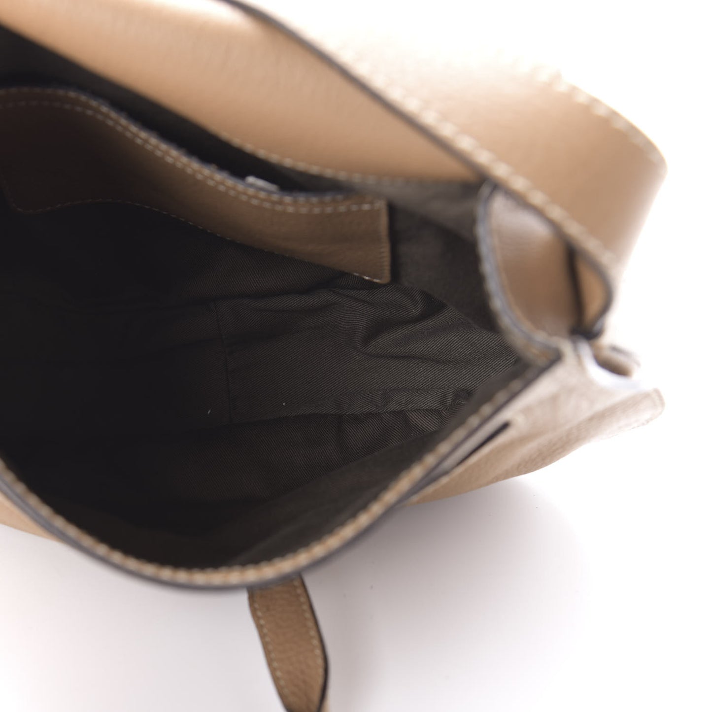 Calfskin Medium Marcie Round Crossbody Bag Nut