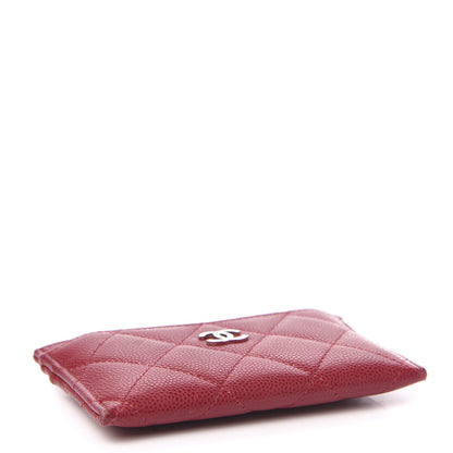 Chanel Caviar Quilted Card Holder Red 4 of 9