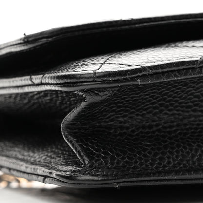 Chanel Caviar Quilted Wallet On Chain WOC Black 10 of 11