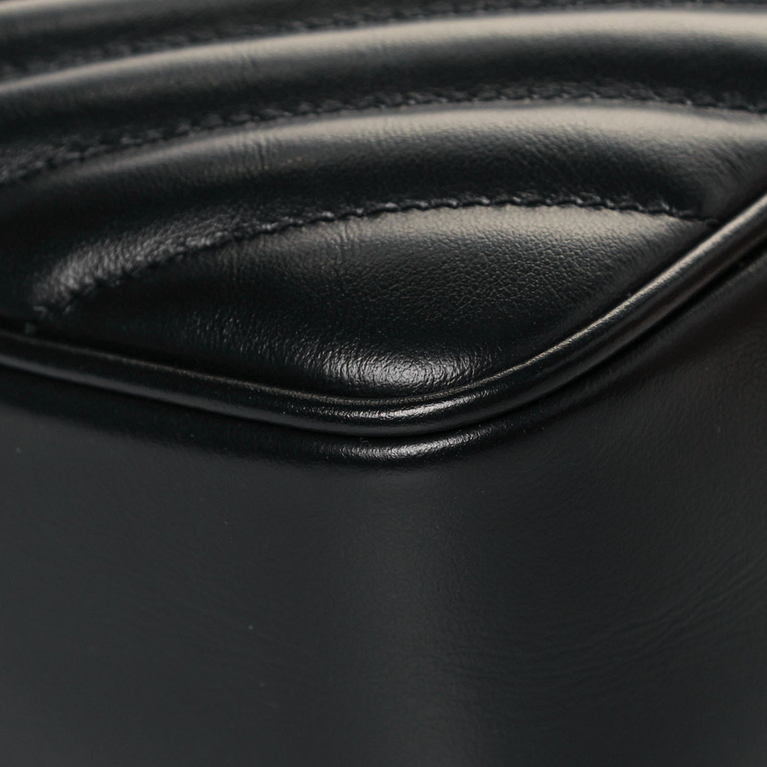 Saint Laurent Calfskin Matelasse Monogram Lou Camera Bag Black 10 of 15