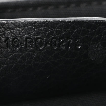Christian Dior Grained Calfskin Oblique Mini Saddle Messenger Bag With Flap Beige Black 6 of 9