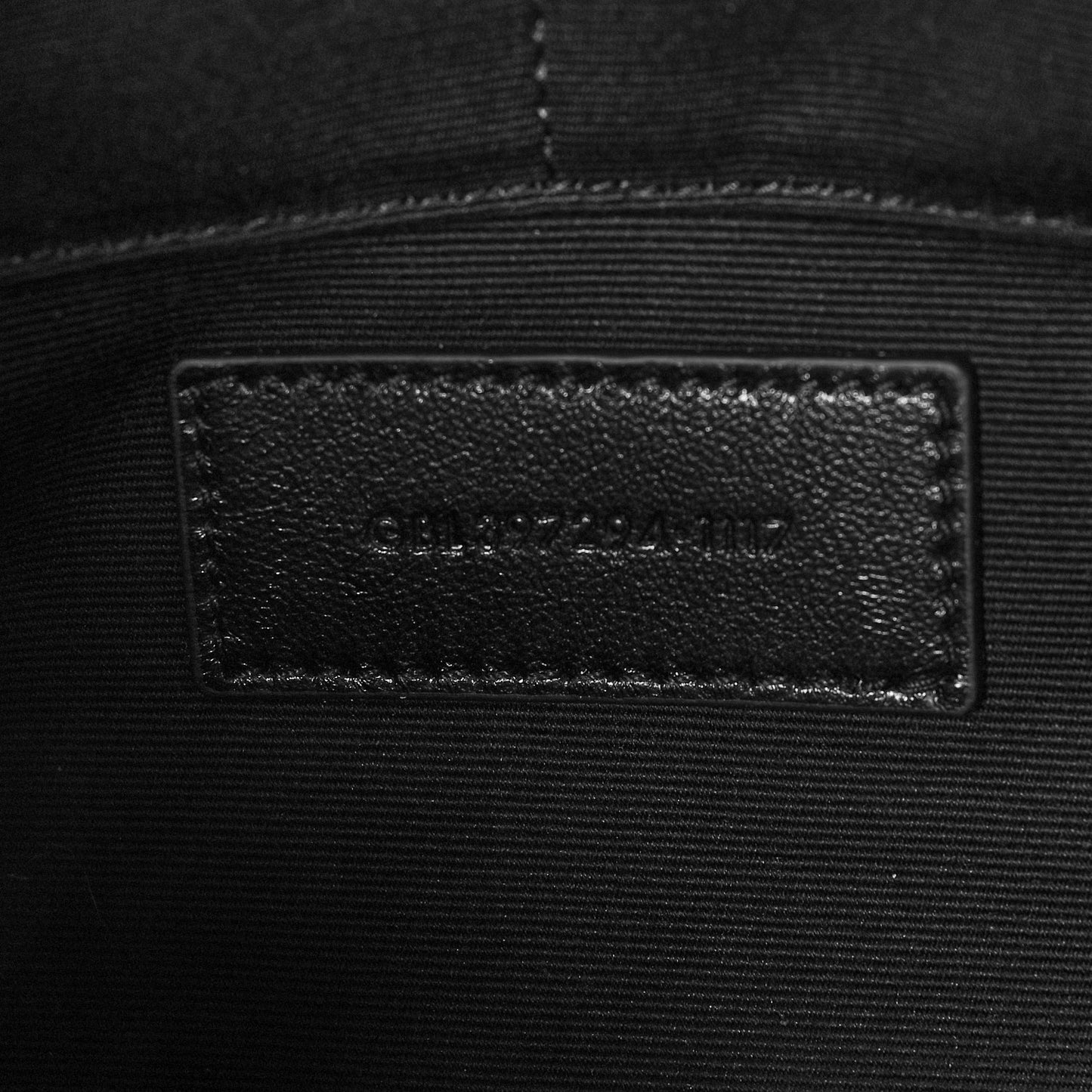 Calfskin Logo Zipped Tablet Pouch Black