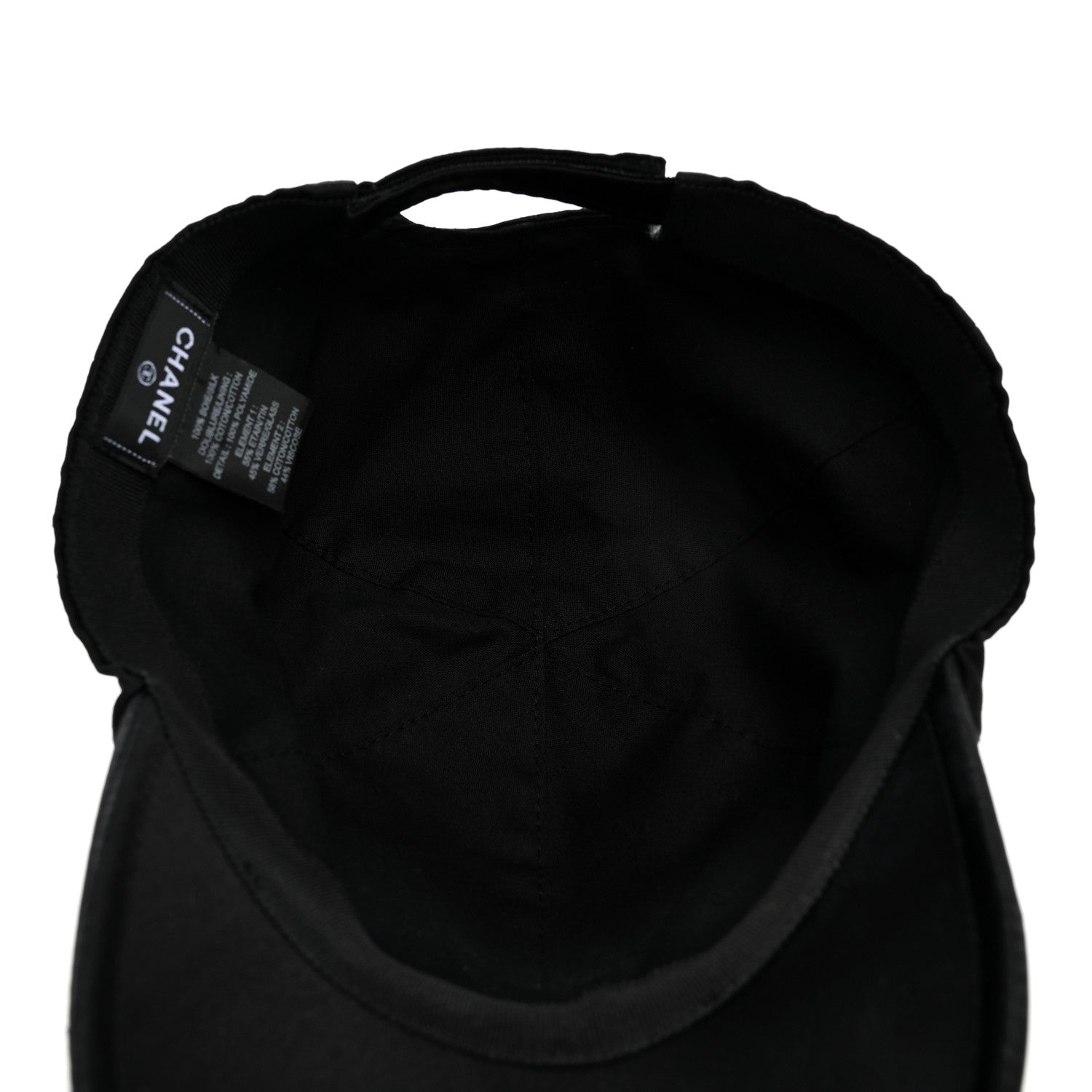 Chanel Silk Pearl CC Cap Hat Black 1888998 – FASHIONPHILE