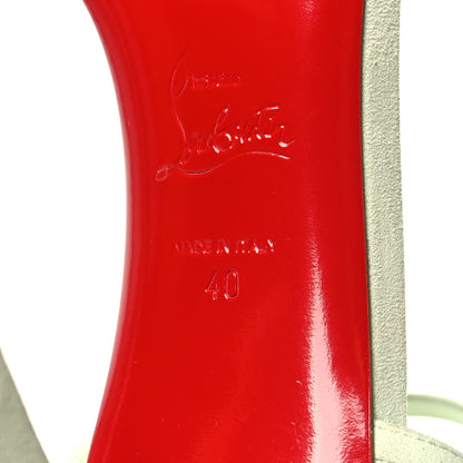 Christian Louboutin Suede Condora 85 Sandals 40 Studio Green 6 of 9