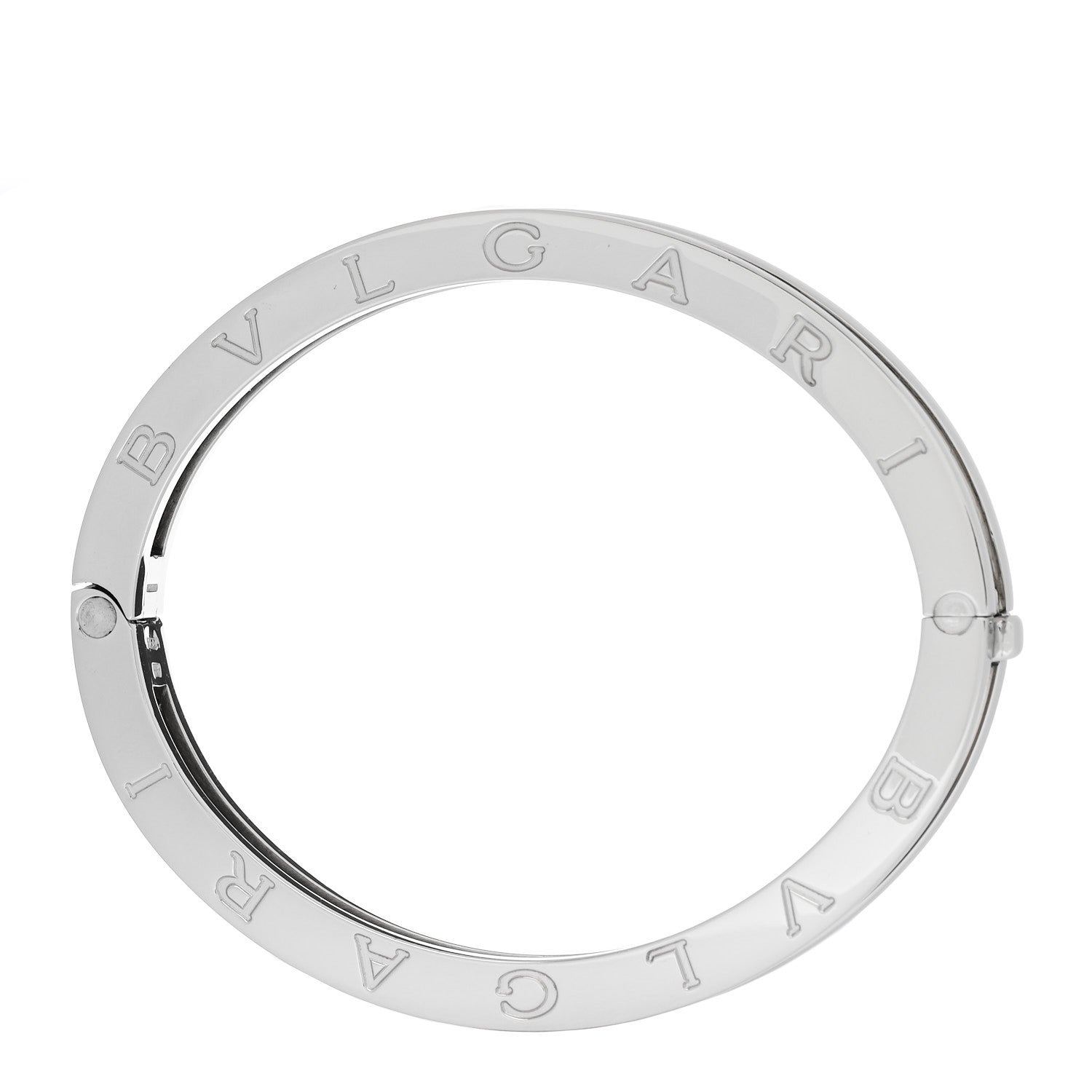 Bulgari 18K Yellow Gold Stainless Steel B.Zero1 Bangle Bracelet 3 of 5