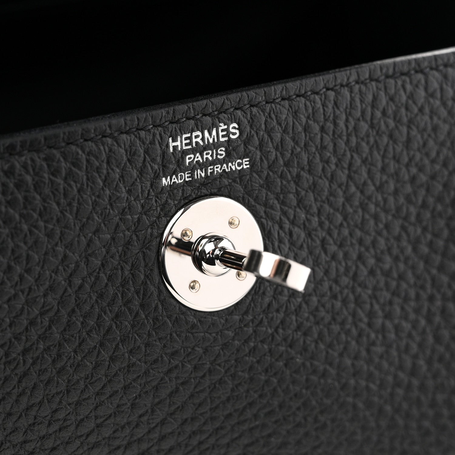 Hermes Taurillon Clemence Mini Lindy 20 Black 6 of 11