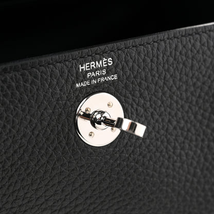 Hermes Taurillon Clemence Mini Lindy 20 Black 6 of 11
