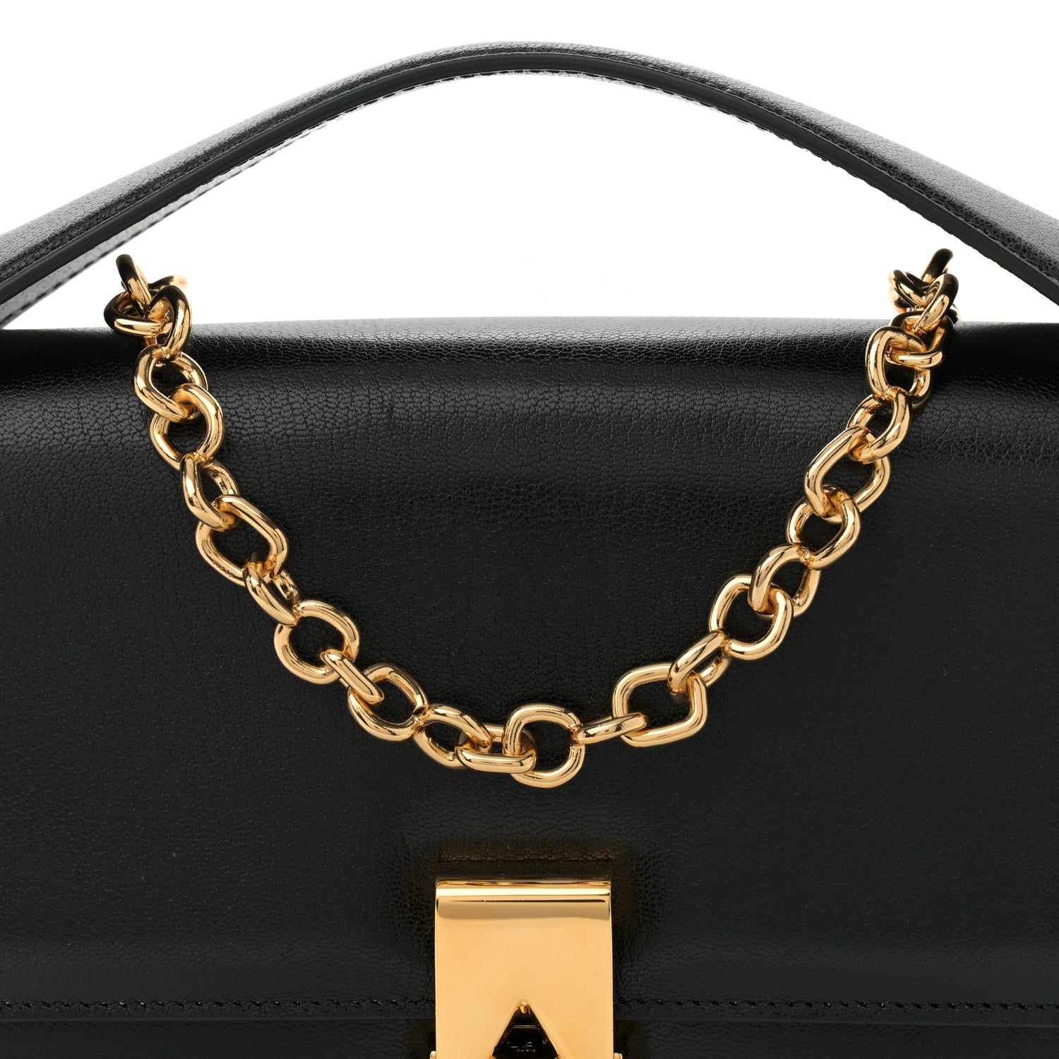 Alaia Goatskin Le Papa East West Chain Bag Black 8 of 11