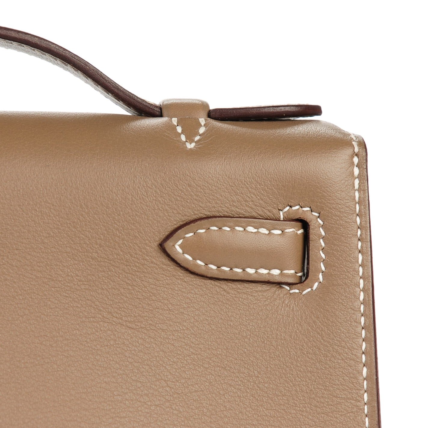 Hermes Swift Kelly Pochette Clutch Etoupe 15 of 17