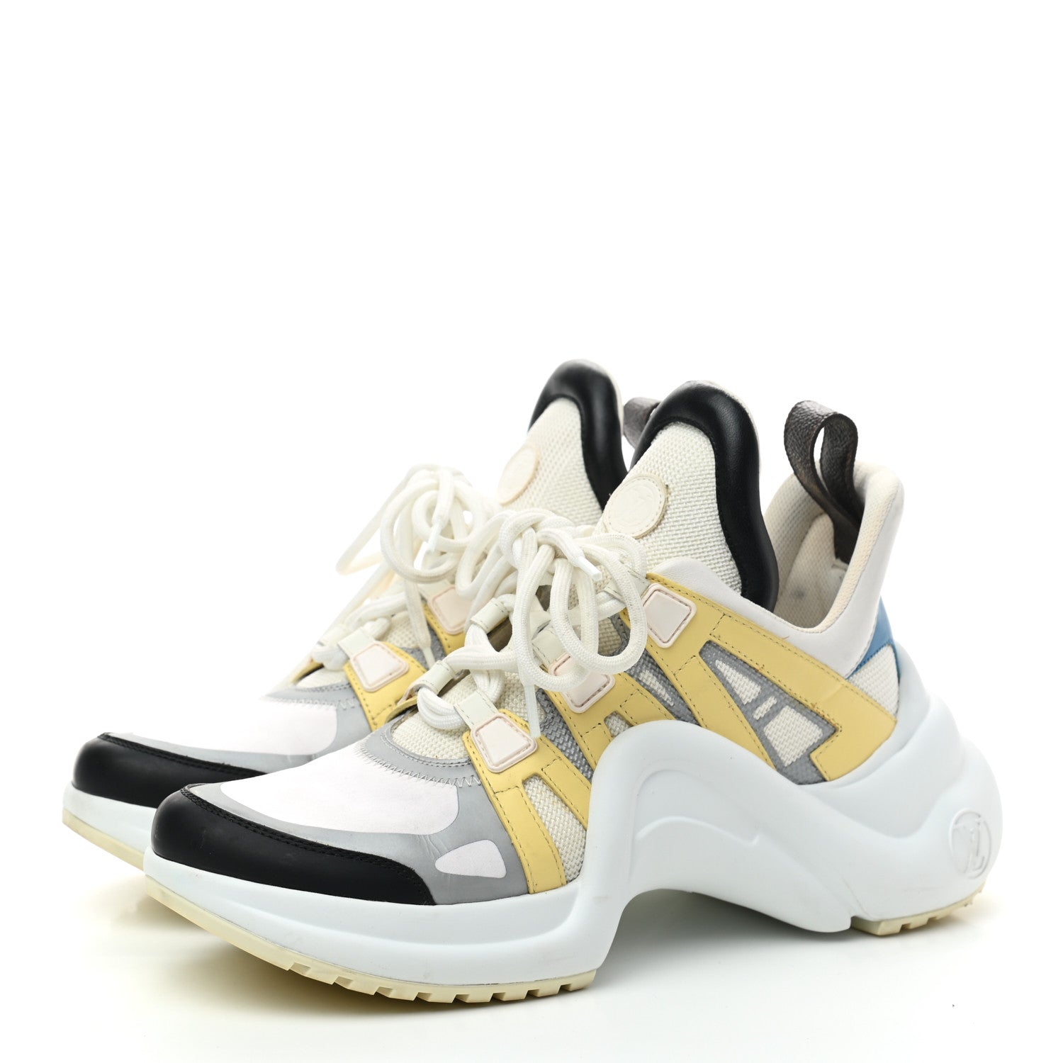 Louis Vuitton Calfskin Technical Nylon LV Archlight Sneakers 37.5 3 of 9