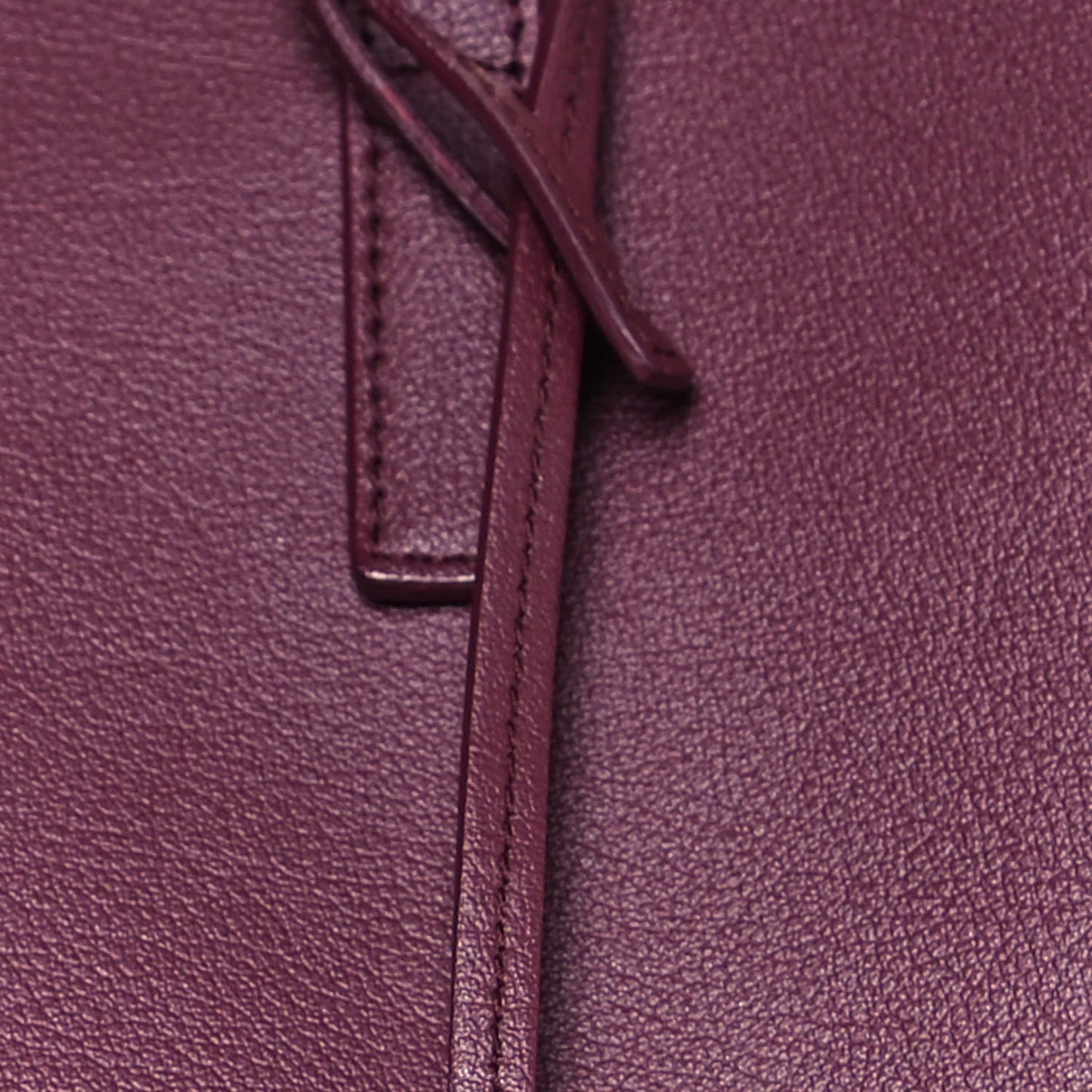 Calfskin Large Shopping Tote Bordeaux