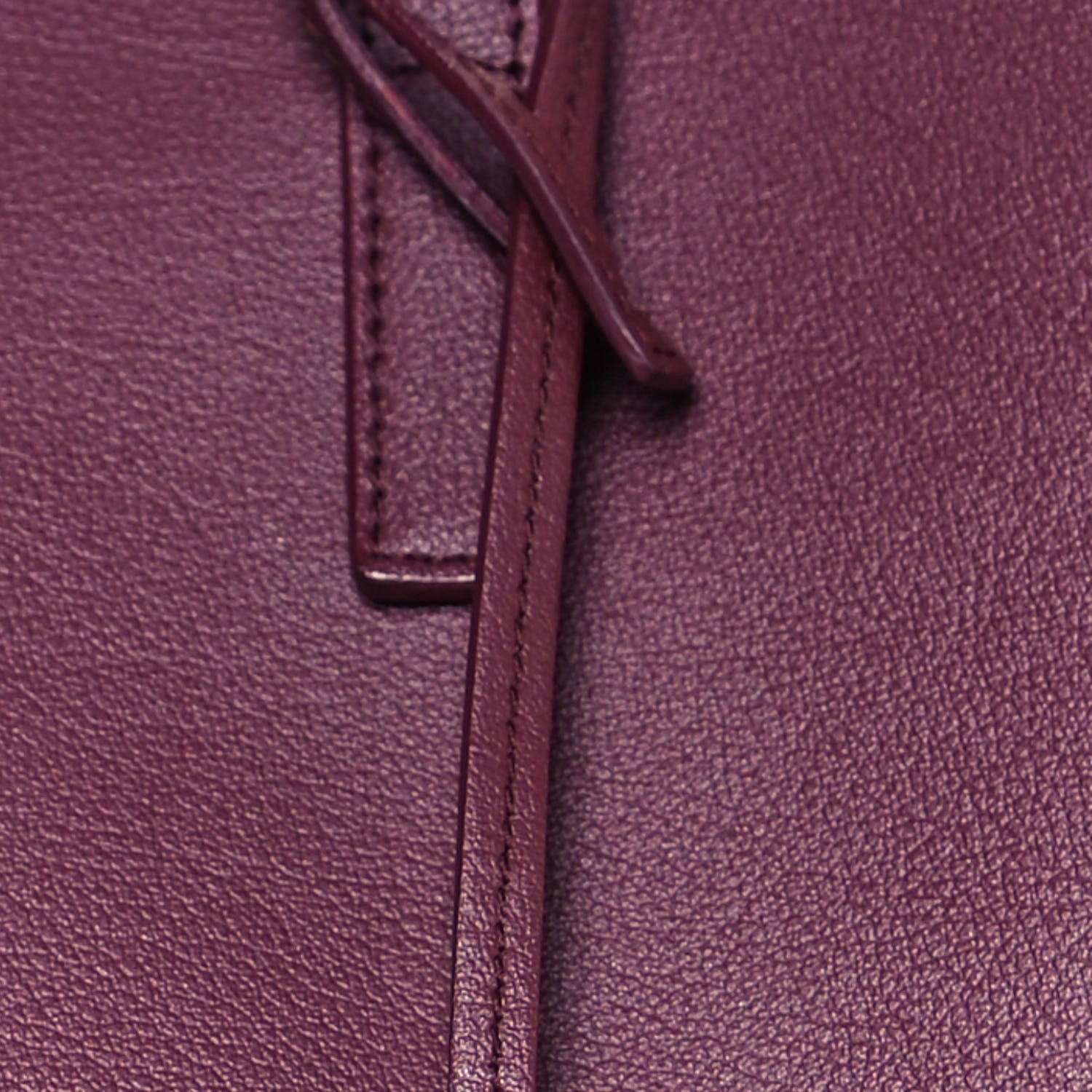 Saint Laurent Calfskin Large Shopping Tote Bordeaux 8 of 10