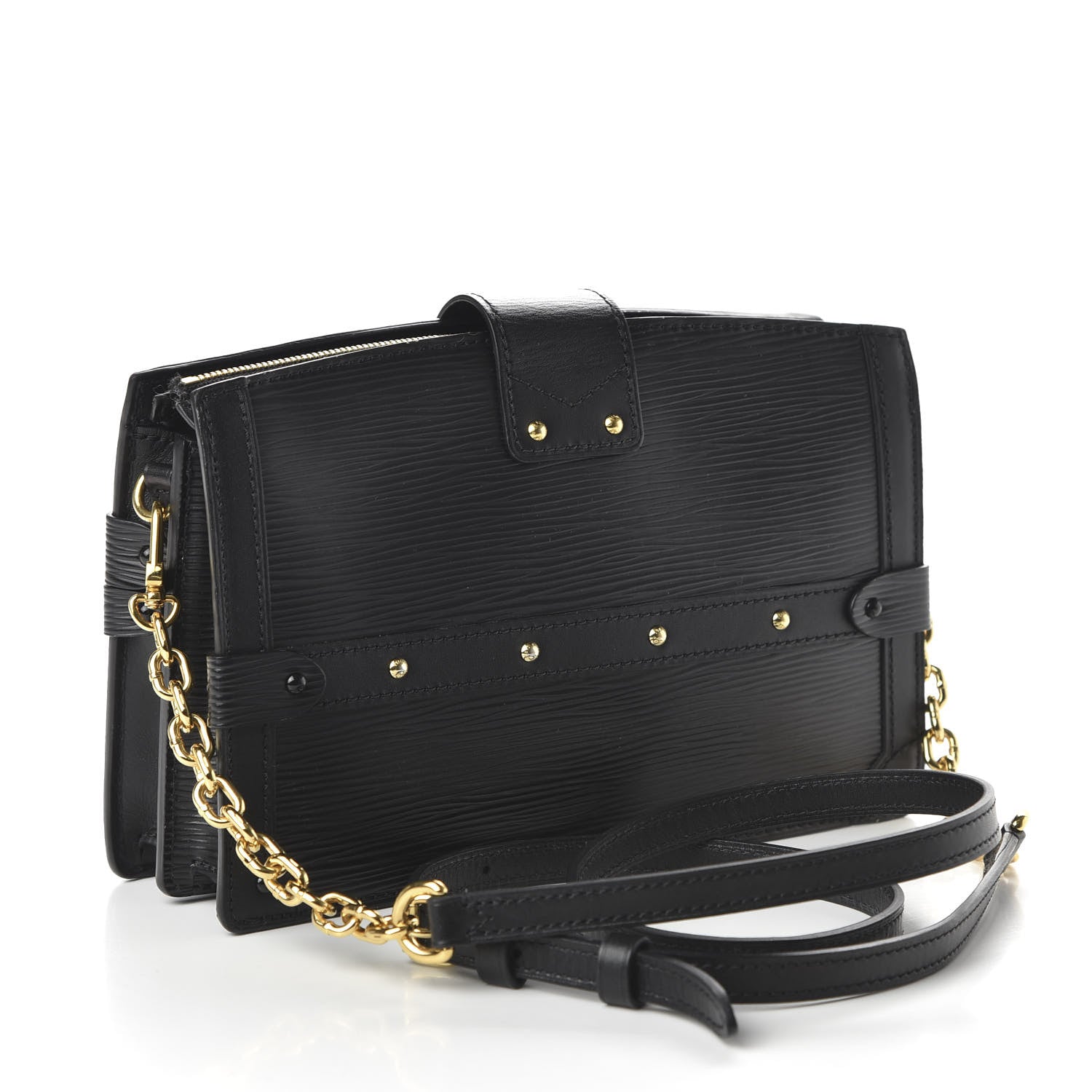 Louis Vuitton Epi Trunk Clutch Black 3 of 9