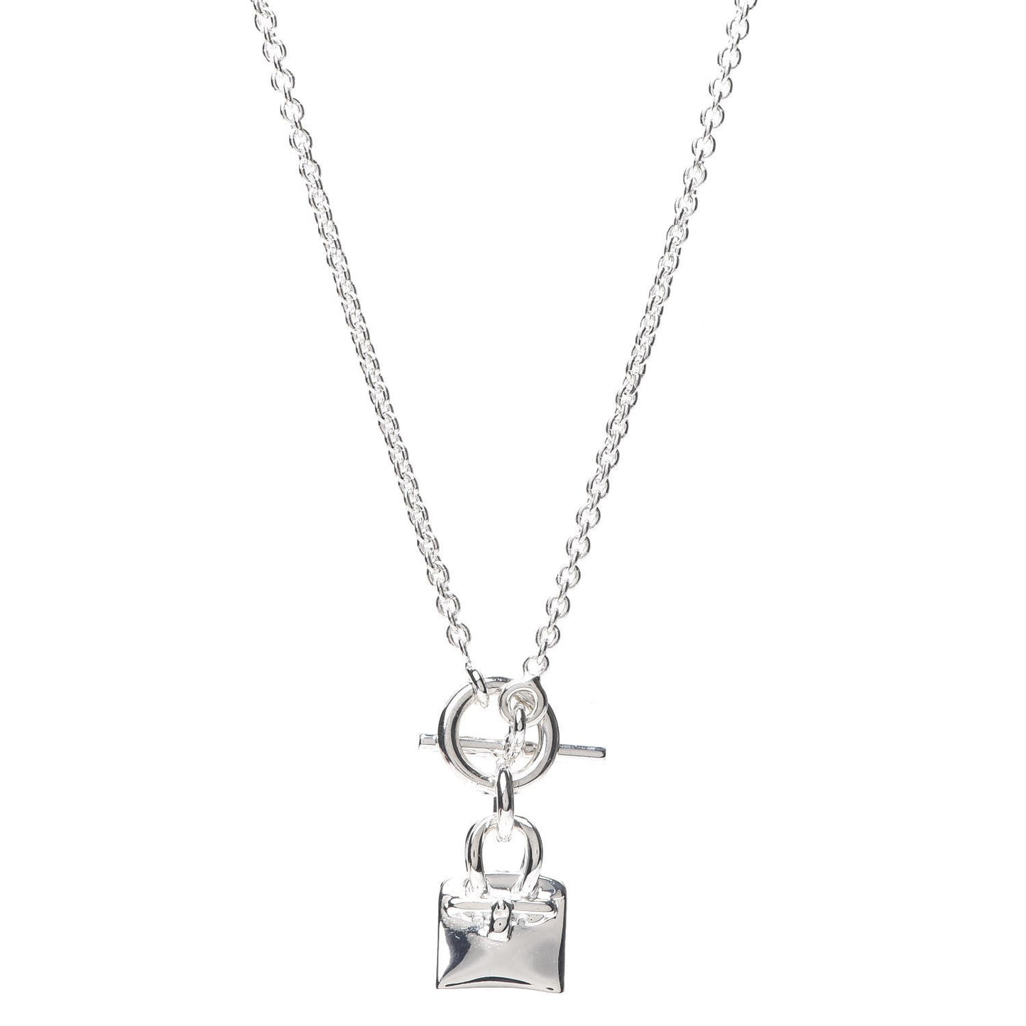 Sterling Silver Birkin Amulette Pendant Necklace